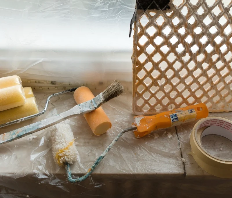 Outils de peinture pour une rénovation de maison